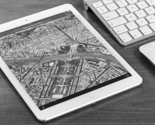 Tablet mit Map